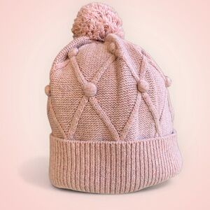 Juicy Couture Pink Knit Pom Hat NWT